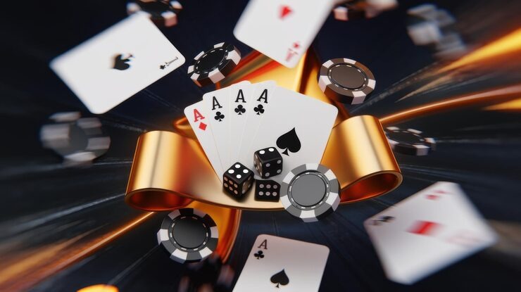 Interface permainan Galactic Gems di ororon menampilkan gulungan slot bertema luar angkasa dan tabel pembayaran